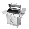5 Burner Commander Gas BBQ - Stainless Steel
