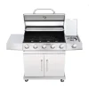 5 Burner Commander Gas BBQ - Stainless Steel
