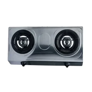 2 Plate S/Steel Stove with Hose And Regulator