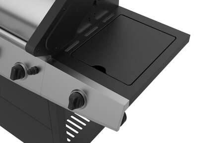 4 Burner Commander Gas BBQ - Stainless Steel